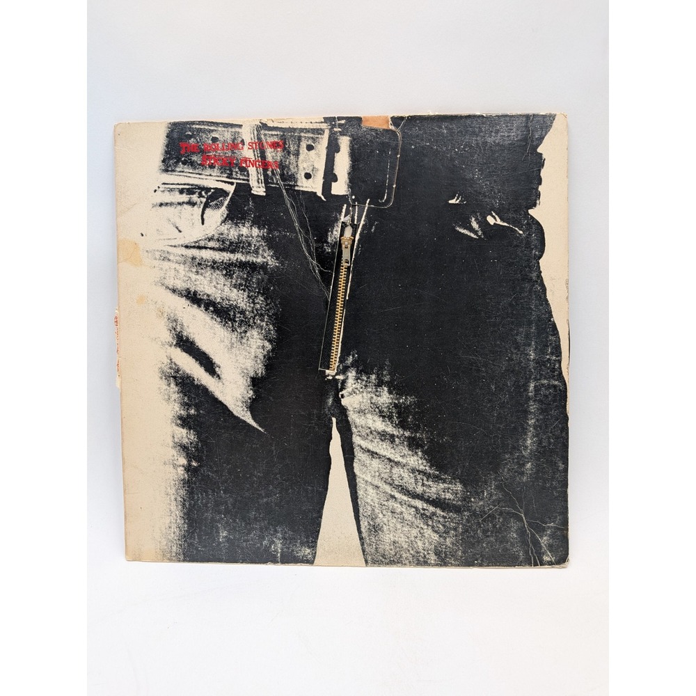 Rolling Stones Sticky Fingers Vinyl Record 1971 COC 59100 Real Zipper Cover PR